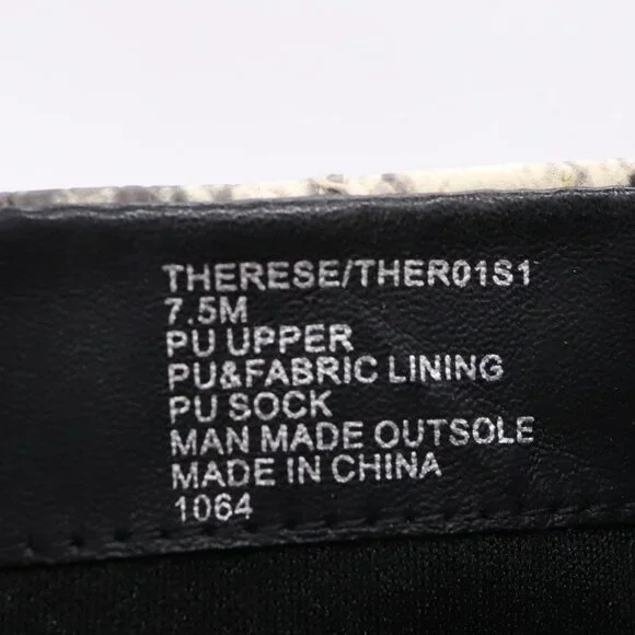 Steve Madden Snakeskin Print Ankle Booties Block Heel Side Zip Womens Sz 7.5 - Picture 9 of 10